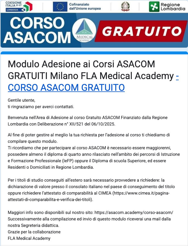 modulo adesione corso asacom gratuito