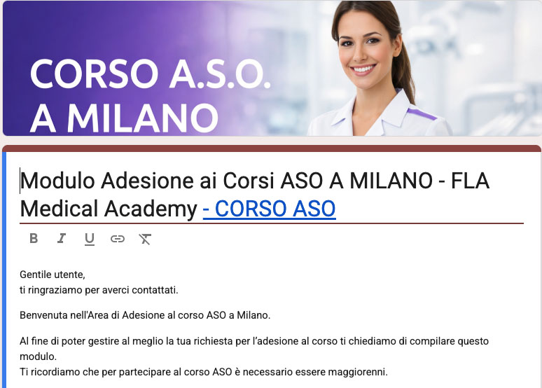 Corso ASO Milano